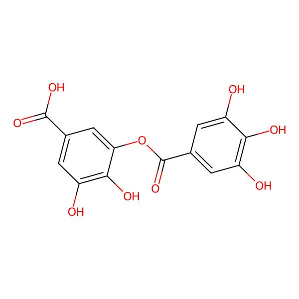 2D Structure of Digallic acid