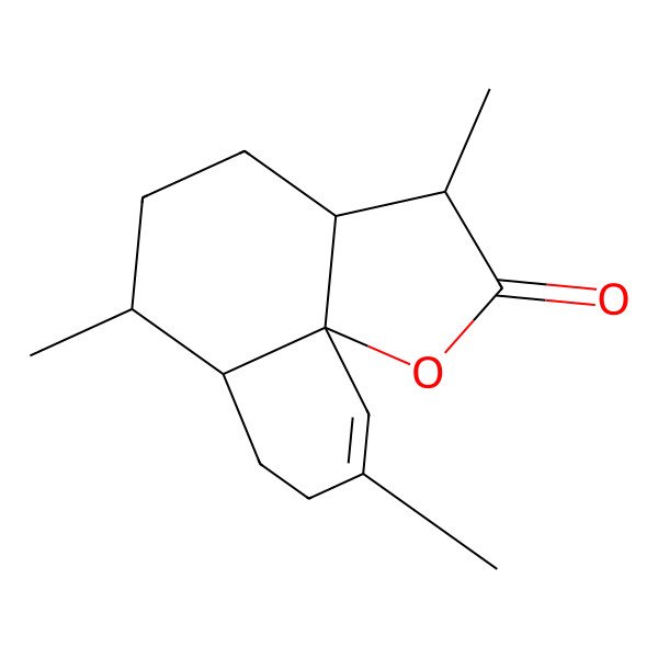 2D Structure of (3R,3aS,6R,6aS,10aS)-3,3a,4,5,6,6a,7,8-Octahydro-3,6,9-trimethyl-2H-naphtho[8a,1-b]furan-2-one