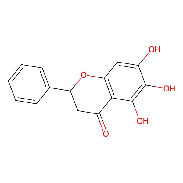 2D Structure of Dihydrobaicalein 2D Structure of Dihydrobaicalein