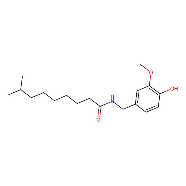 2D Structure of Dihydrocapsaicin