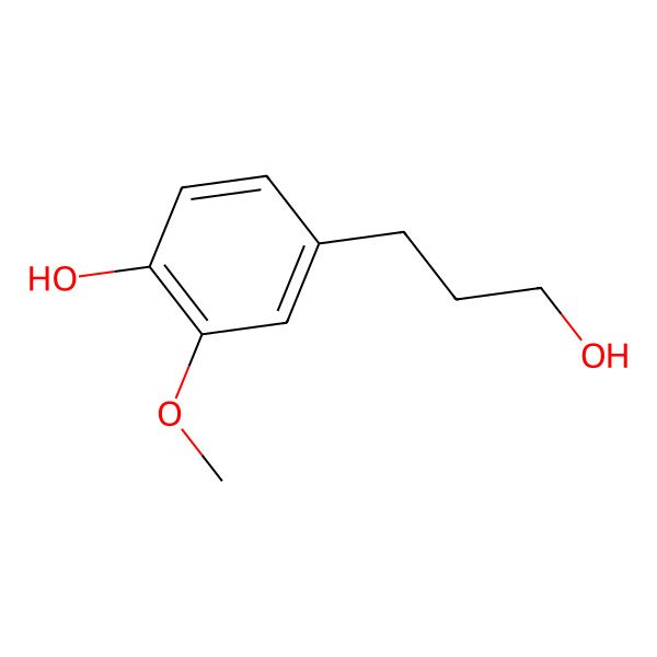 2D Structure of Dihydroconiferyl alcohol