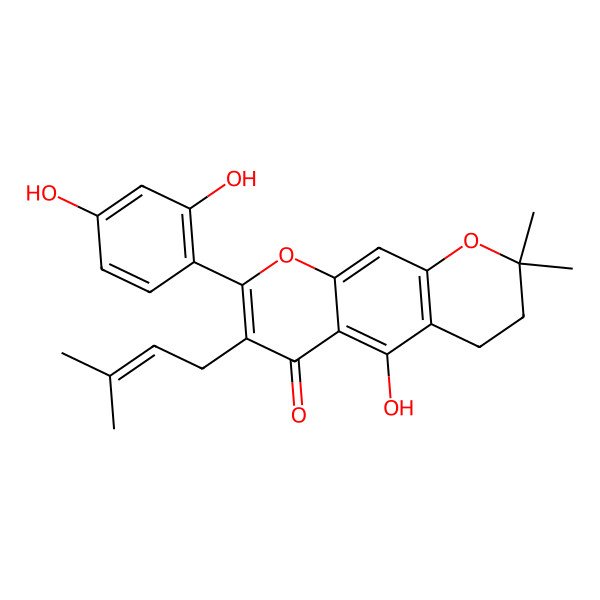 2D Structure of Dihydrocudraflavone B