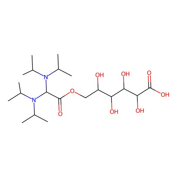 2D Structure of Dimethyl-amino-acetylgluconic acid