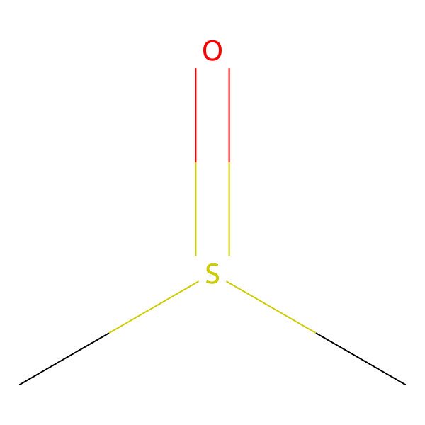 2D Structure of Dimethyl Sulfoxide