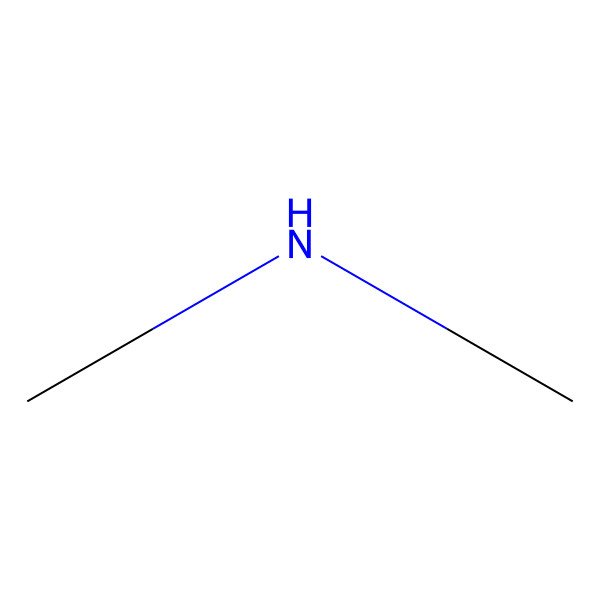 2D Structure of Dimethylamine