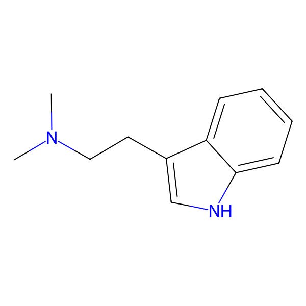 2D Structure of Dimethyltryptamine