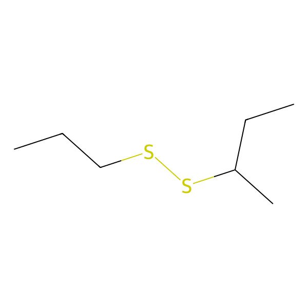 2D Structure of Disulfide, 1-methylpropyl propyl