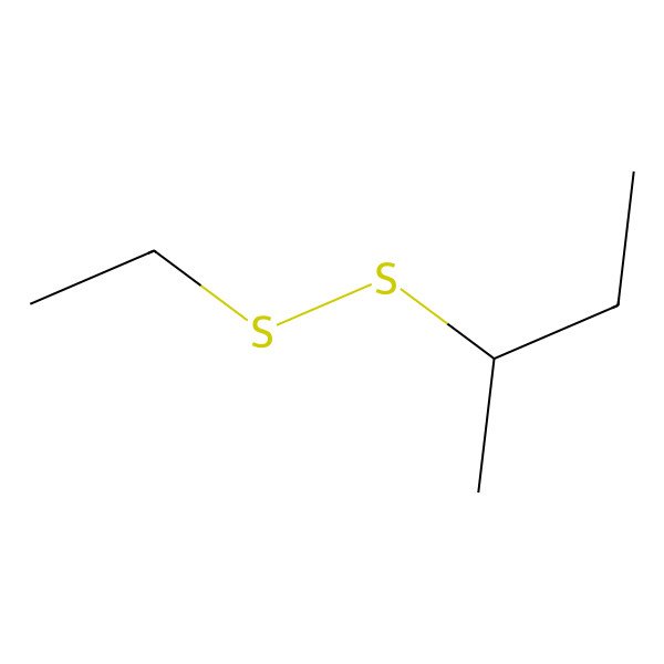 2D Structure of Disulfide, ethyl 1-methylpropyl