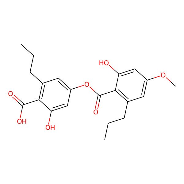 2D Structure of Divaricatic acid 2D Structure of Divaricatic acid