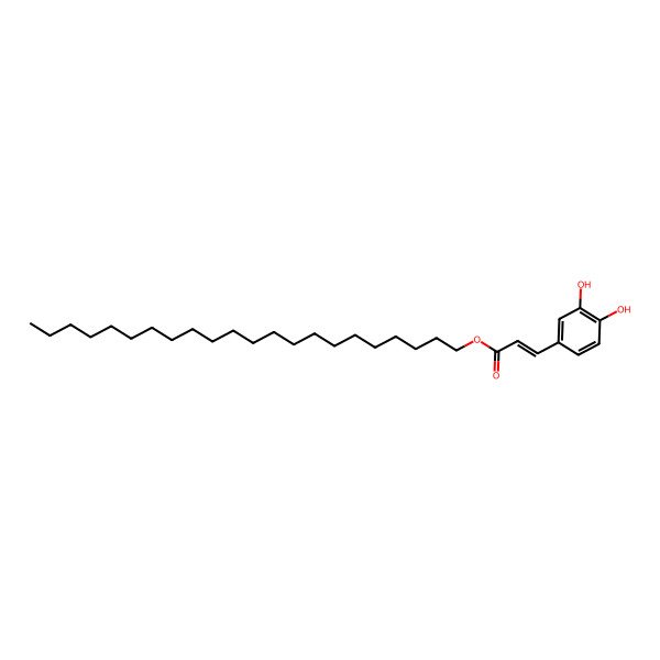 2D Structure of docosyl (Z)-3-(3,4-dihydroxyphenyl)prop-2-enoate