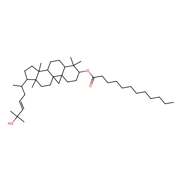 2D Structure of Dodecanoic acid (23E)-25-hydroxy-5alpha-cycloarta-23-ene-3beta-yl ester