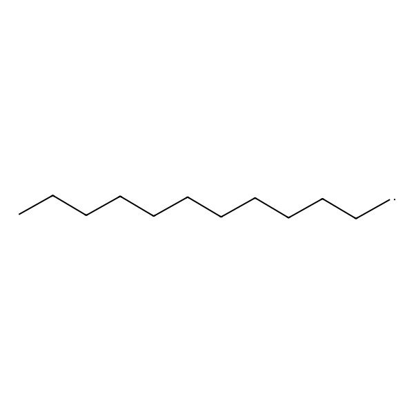 2D Structure of Dodecyl radical