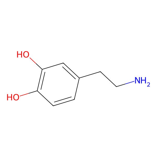 2D Structure of Dopamine