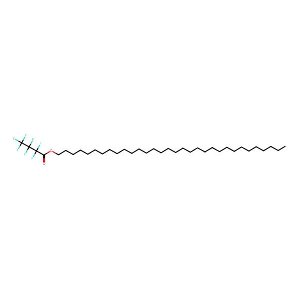 2D Structure of Dotriacontyl perfluorobutyrate