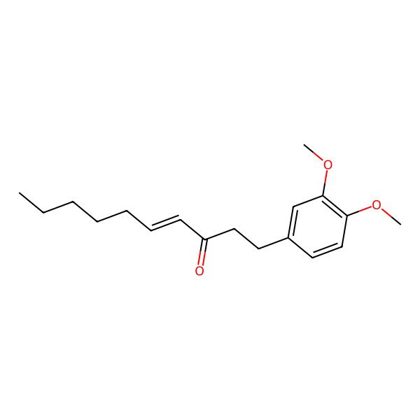 2D Structure of (E)-1-(3,4-Dimethoxyphenyl)dec-4-en-3-one