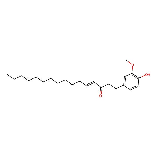 2D Structure of (E)-1-(4-Hydroxy-3-methoxyphenyl)hexadec-4-en-3-one