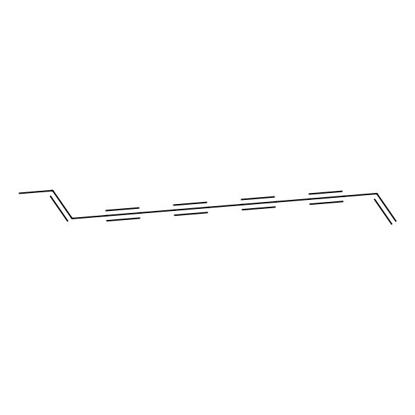 2D Structure of (E)-1,11-Tridecadiene-3,5,7,9-tetrayne