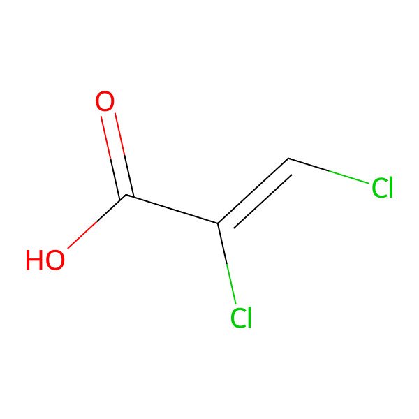 2D Structure of (E)-2,3-dichloro-acrylic acid