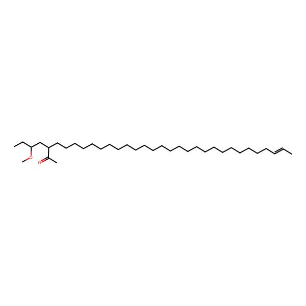 2D Structure of (E)-3-(2-methoxybutyl)hentriacont-29-en-2-one