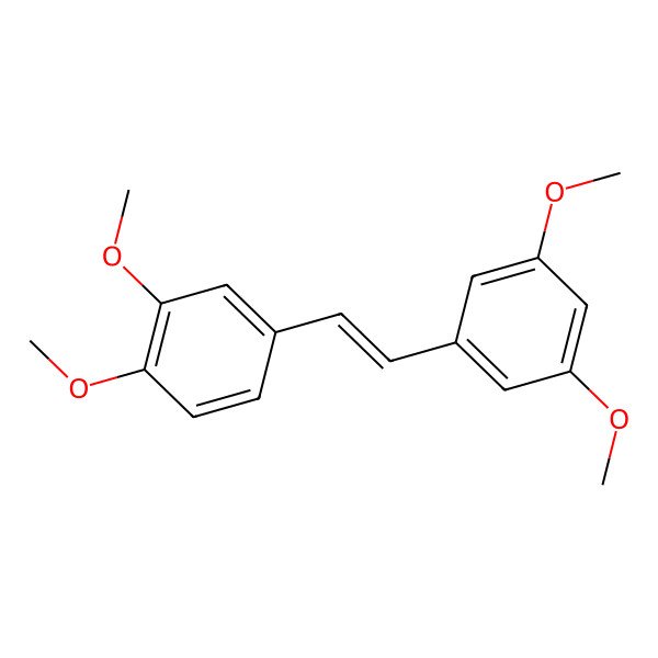 2D Structure of (E)-3,3',4,5'-Tetramethoxystilbene