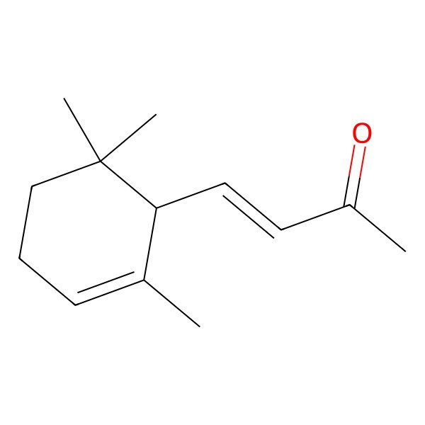 2D Structure of (E)-(+-)-4-(2,6,6-trimethyl-2-cyclohexen-1-yl)-3-buten-2-one 2D Structure of (E)-(+-)-4-(2,6,6-trimethyl-2-cyclohexen-1-yl)-3-buten-2-one