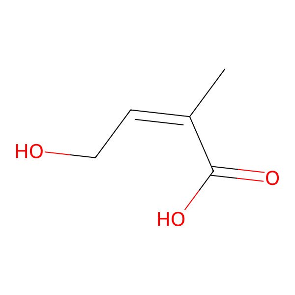 2D Structure of (2E)-4-hydroxy-2-methylbut-2-enoic acid