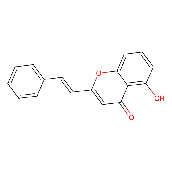 2D Structure of 5-Hydroxy-2-styryl-chromen-4-one