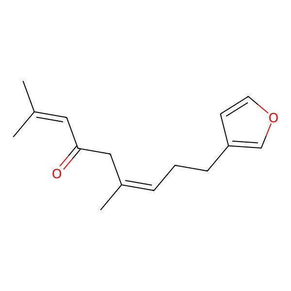 2D Structure of (E)-9-(3-Furanyl)-2,6-dimethyl-2,6-nonadien-4-one