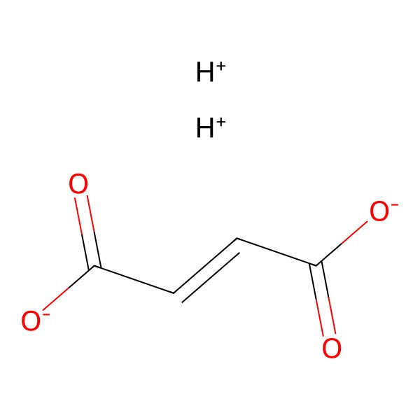 2D Structure of (E)-but-2-enedioate;hydron