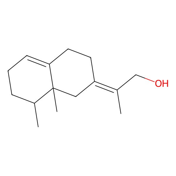 2D Structure of (E)-Eremophila-1(10),7(11)-dien-12-ol