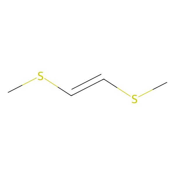 2D Structure of (E)-Ethylene, 1,2-bis(methylthio)-
