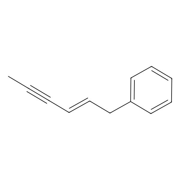 2D Structure of [(E)-hex-2-en-4-ynyl]benzene