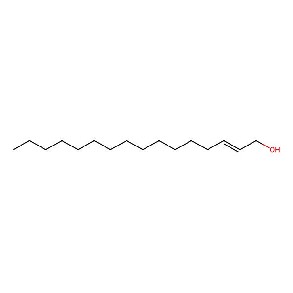 2D Structure of (E)-hexadec-2-en-1-ol