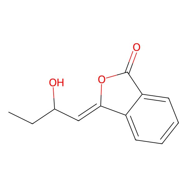 2D Structure of (3E)-3-(2-hydroxybutylidene)-2-benzofuran-1-one 2D Structure of (3E)-3-(2-hydroxybutylidene)-2-benzofuran-1-one