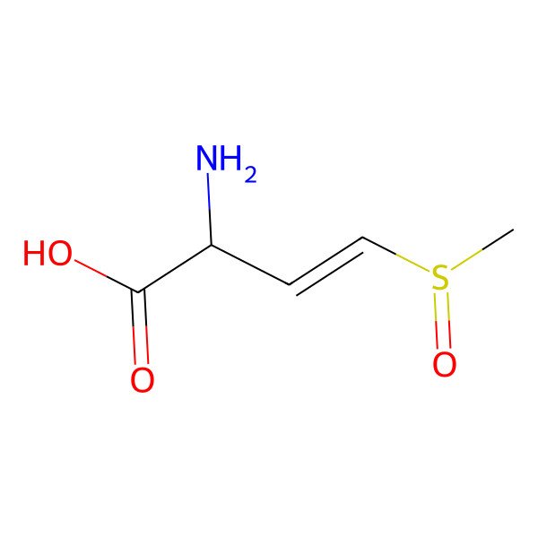 2D Structure of (E,2S)-2-amino-4-[(R)-methylsulfinyl]but-3-enoic acid