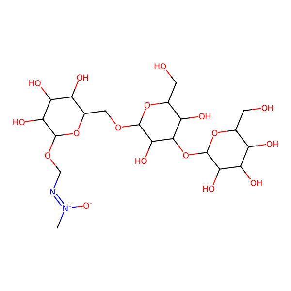 2D Structure of [(2S,3R,4S,5S,6R)-6-[[(2R,3R,4S,5R,6R)-3,5-dihydroxy-6-(hydroxymethyl)-4-[(2S,3R,4S,5S,6R)-3,4,5-trihydroxy-6-(hydroxymethyl)oxan-2-yl]oxyoxan-2-yl]oxymethyl]-3,4,5-trihydroxyoxan-2-yl]oxymethylimino-methyl-oxidoazanium