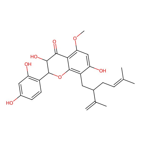 2D Structure of Kushenol N