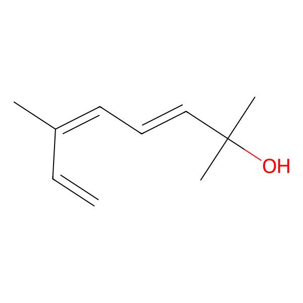 2D Structure of (e,e)-2,6-Dimethyl-3,5,7-octatrien-2-ol 2D Structure of (e,e)-2,6-Dimethyl-3,5,7-octatrien-2-ol