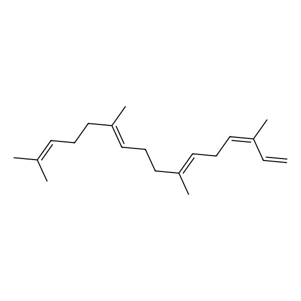 2D Structure of (E,E,E)-3,7,11,15-Tetramethylhexadeca-1,3,6,10,14-pentaene