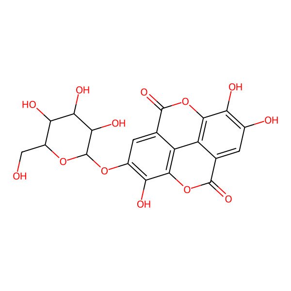 2D Structure of Ellagic acid glucoside