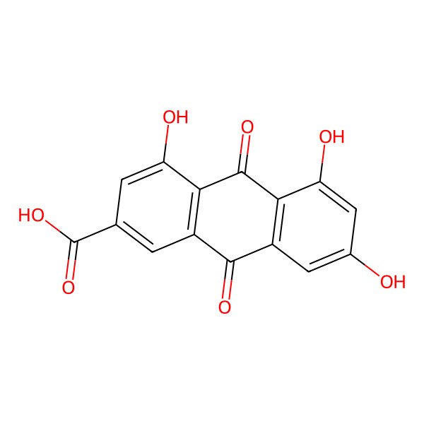 2D Structure of Emodic acid