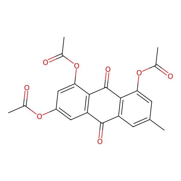 2D Structure of Emodin Triacetate