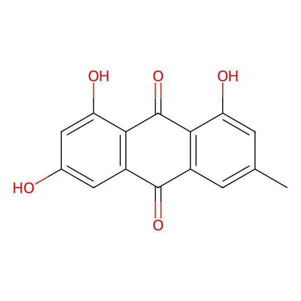 2D Structure of Emodin