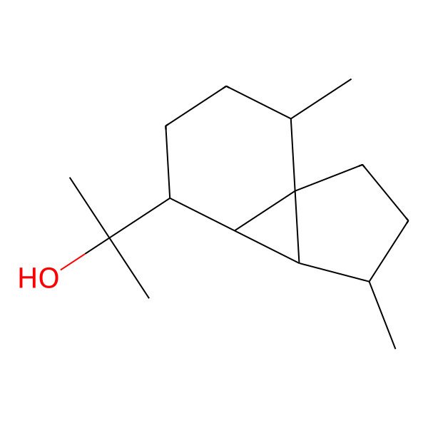 2D Structure of 2-[(4S,5S,6R,7S,10S)-4,10-dimethyl-7-tricyclo[4.4.0.01,5]decanyl]propan-2-ol