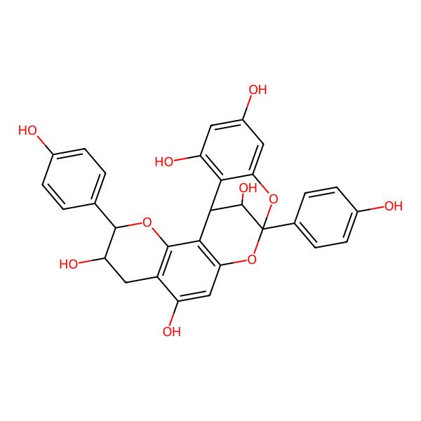 2D Structure of ent-Epiafzelechin-(2alpha-O-7,4alpha-8)-ent-epiafzelechin