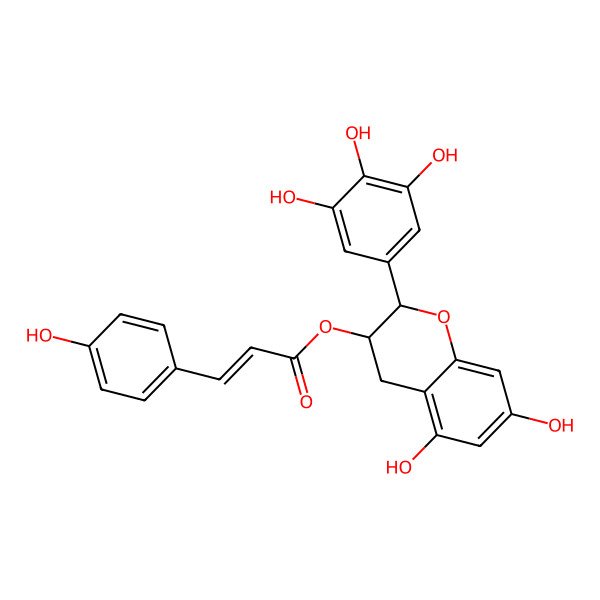2D Structure of Epigallocatechin 3-O-p-coumarate 2D Structure of Epigallocatechin 3-O-p-coumarate