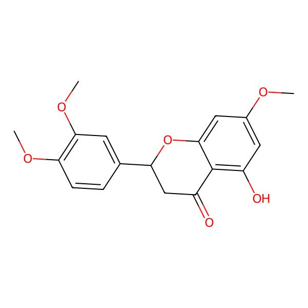 2D Structure of Eriodictyol 7,3',4'-trimethyl ether