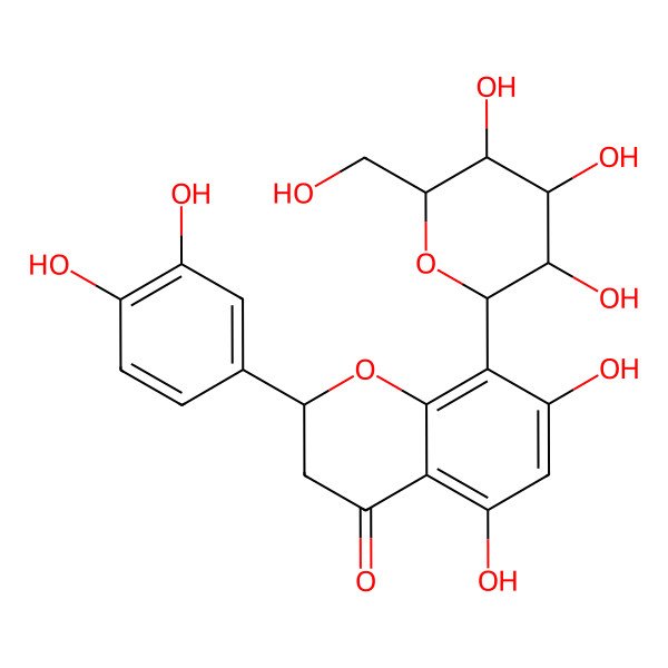 2D Structure of Eriodictyol-8-glucoside