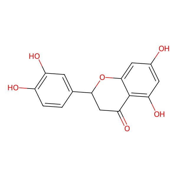 2D Structure of Eriodyctiol (flavanone)