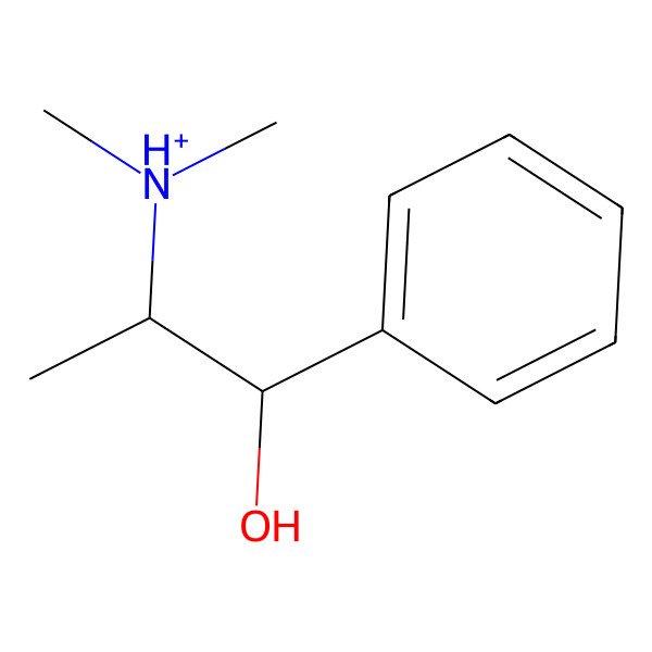 2D Structure of (1r,2s)-n-Methylephedrine